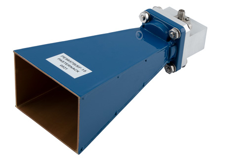 WR-102 Standard Gain Horn Antenna Operating From 7 GHz to 11 GHz, 15 dBi Nominal Gain, SMA Female Input Connector, ProLine