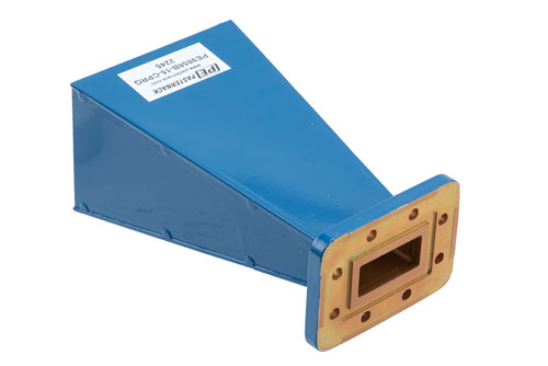 WR-112 Waveguide Standard Gain Horn Antenna Operating from 7.05 GHz to 10 GHz with a Nominal 15 dBi Gain with CPRG Flange