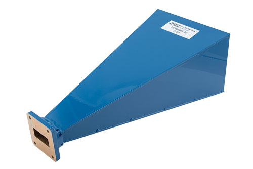 WR-112 Waveguide Standard Gain Horn Antenna Operating From 7.05 GHz to 10 GHz With a Nominal 20 dBi Gain With Square Cover Flange