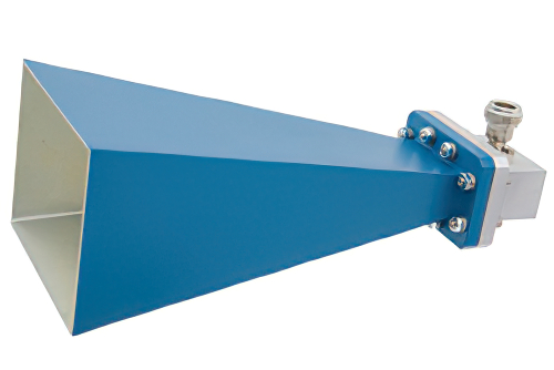 WR-137 Waveguide Standard Gain Horn Antenna Operating from 5.85 GHz to 8.2 GHz with a Nominal 15 dB Gain N Female Input