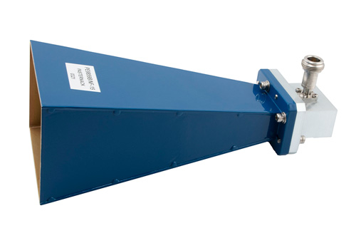 WR-137 Waveguide Standard Gain Horn Antenna Operating from 5.85 GHz to 8.2 GHz with a Nominal 15 dB Gain N Female Input