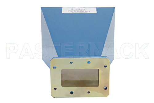 WR-159 Waveguide Standard Gain Horn Antenna Operating from 4.9 GHz to 7.05 GHz with a Nominal 15 dBi Gain with UG-1731/U Square Cover Flange