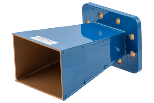 WR-159 Waveguide Standard Gain Horn Antenna Operating From 4.9 GHz to 7.05 GHz With a Nominal 10 dBi Gain With CPRG Flange