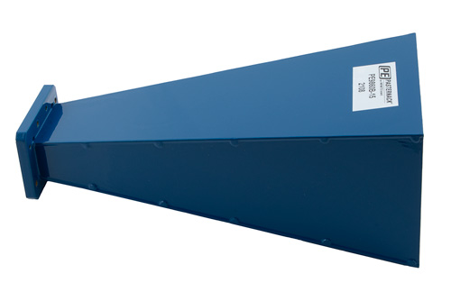 WR-159 Waveguide Standard Gain Horn Antenna, 4.9 GHz to 7.05 GHz Frequency Range, 15 dBi Gain, CMR-159 Flange