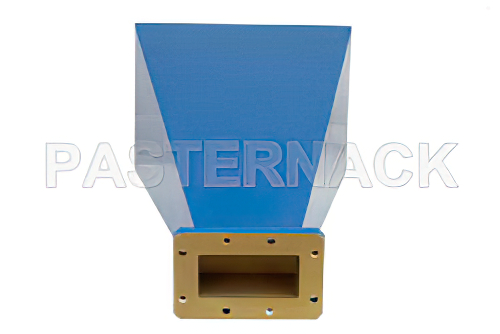 WR-187 Waveguide Standard Gain Horn Antenna Operating From 3.95 GHz to 5.85 GHz With a Nominal 15 dBi Gain With CMR-187 Flange