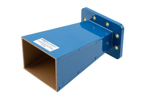 WR-187 Waveguide Standard Gain Horn Antenna Operating From 3.95 GHz to 5.85 GHz With a Nominal 10 dBi Gain With CPRG Flange