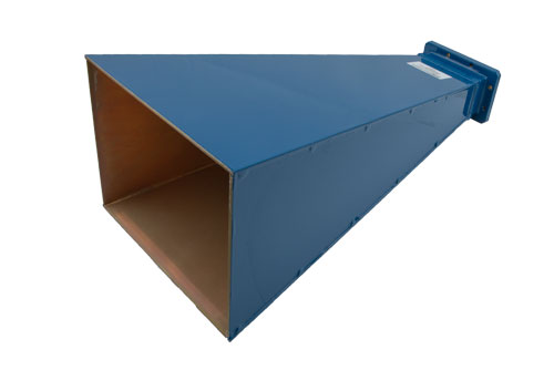 WR-229 Waveguide Standard Gain Horn Antenna, 3.3 GHz to 4.9 GHz Frequency Range, 15 dBi Gain, Flange