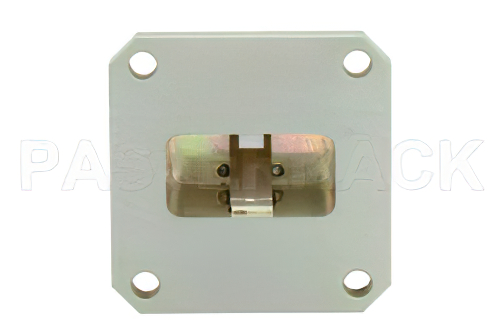 WR-102 Square Cover Flange to End Launch N Female Waveguide to Coax Adapter Operating From 7 GHz to 11 GHz