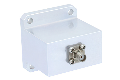 WR-102 Square Type Flange to End Launch SMA Female Waveguide to Coax Adapter Operating From 7 GHz to 11 GHz