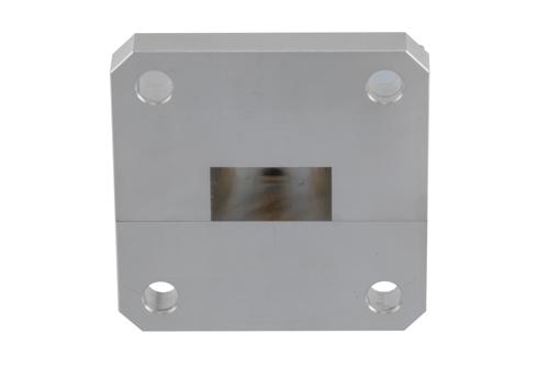 WR-51 Square Cover Flange to End Launch SMA Female Waveguide to Coax Adapter Operating From 15 GHz to 22 GHz