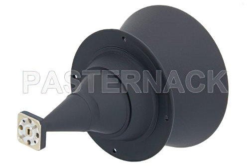 WR-15 Waveguide Horn Antenna Operating From 56.5 GHz to 67 GHz With a Nominal 34 dBi Gain With UG-385/U Round Cover Flange