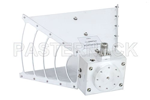 Broadband Gain Horn Antenna Operating From 1 GHz to 18 GHz With a Nominal 11 dB Gain With N Female Input Connector