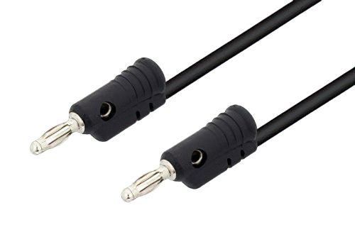 Banana Plug to Banana Plug Cable 120 Inch Length Using Black Wire