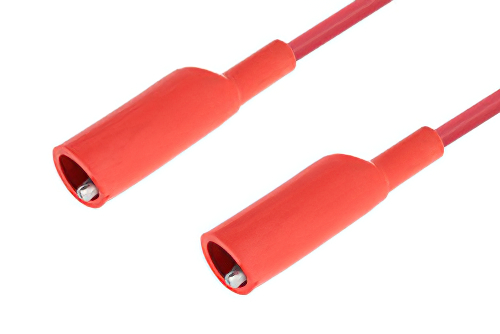 Alligator Clip to Alligator Clip Cable 72 Inch Length Using Red Wire