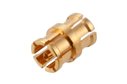SMPS Female to SMPS Female Adapter, Bullet, OAL 0.098 inches, 65 GHz, 50 Ohm