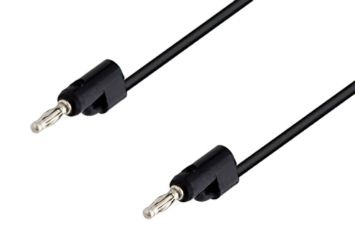 Banana Plug to Banana Plug Cable 36 Inch Length Using Black Wire