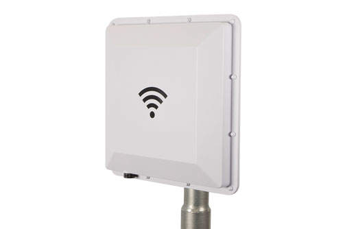 902 to 928 MHz RFID Flat Panel Antenna, RHCP, 9 dBi, White ABS, N Female, IP67