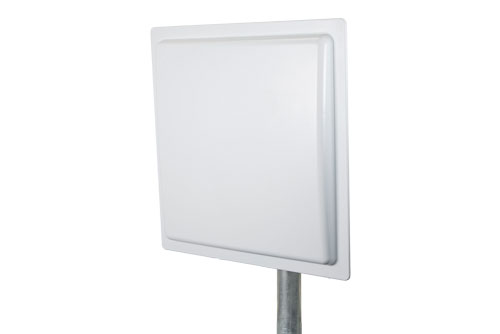 902 to 928 MHz RFID Flat Panel Antenna, RHCP, 12 dBi, White ABS, N Female, IP54