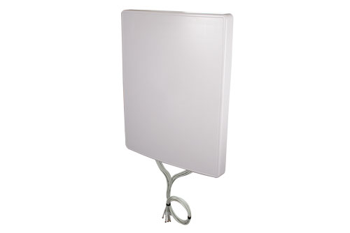2400-2500, 5150-5850, 6000-7125 MHz Flat Panel MIMO Antenna, 11 dBi Gain, 8 RP SMA Male Connectors