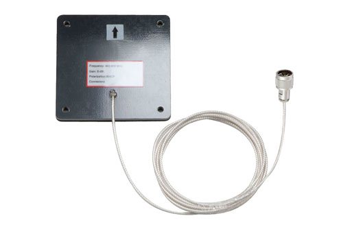 902 to 928 MHz, RFID Flat Panel Antenna, 0 dBi Gain, Type N Male, EVA Radome, RHCP