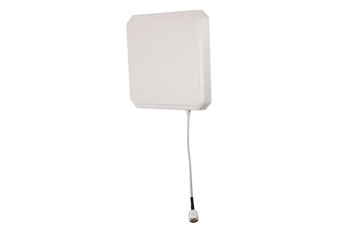 902 to 928 MHz RFID Flat Panel Antenna, RHCP, 9 dBi, White ABS, Type N Male, IP54