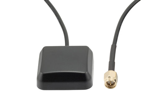31 dBi Active GPS/GLONASS Magnet Mount Antenna RHCP 1575/1602 MHz, RG174 SMA Male IPX6