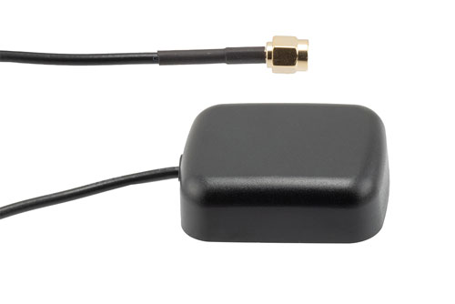 31.5 dBi Active GPS Magnet Mount Antenna RHCP 1575 MHz, RG174 SMA Male IP66