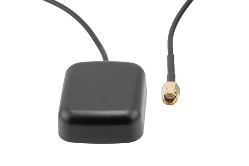 31.5 dBi Active GPS Magnet Mount Antenna RHCP 1575 MHz, RG174 SMA Male IP66