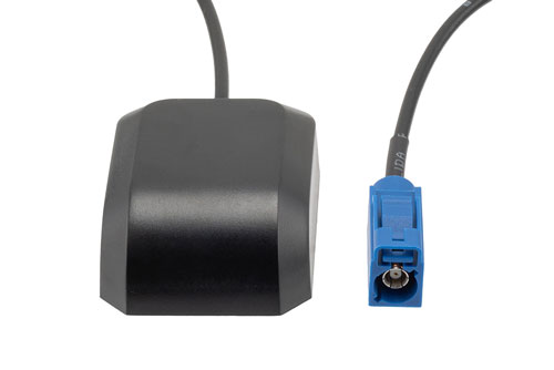 31.5 dBi Active GPS Magnet Mount Antenna RHCP 1575 MHz, RG174 FAKRA-C IP66