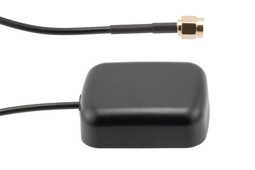 31.5 dBi Active GPS/BeiDou Magnet Mount Antenna RHCP 1561/1575 MHz, RG174 SMA Male IPX6