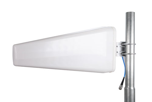 10-11-11 dBi Log Periodic Antenna 698-960 MHz, 1.71-2.7 GHz, 3.3-6 GHz, N Type Female, V-pol, 1.7:1 Typ VSWR Low PIM