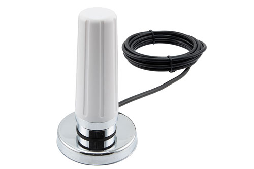 617-7125 MHz, 2-5 dBi Gain, Omni-directional Antenna with Magnetic NMO Mount, SMA-Male Connector