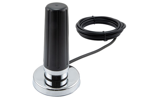 617-7125 MHz, 2-5 dBi Gain, Omni-directional Antenna with Magnetic NMO Mount, N-Male Connector
