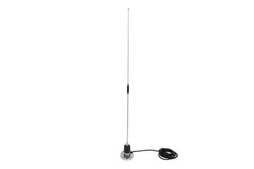 143-432 MHz, 5.5 dBi Gain, Omni-directional Antenna with Magnetic NMO Mount, Reverse Polarity-SMA Plug Connector