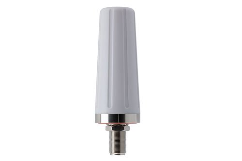 617 to 7125 MHz Wi-Fi 6E Omni Antenna, 3 dBi Gain, N Female Connector White