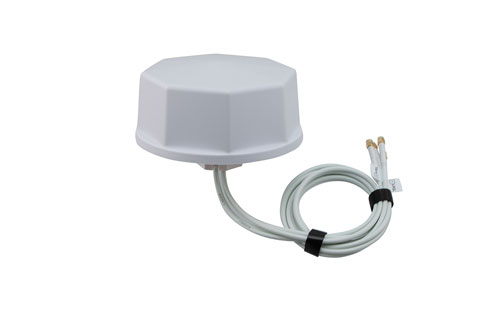 2400-2500, 5150-7125 MHz Wi-Fi 6E Omni MIMO Antenna, 4 dBi Gain, 4 RP SMA Male Connectors