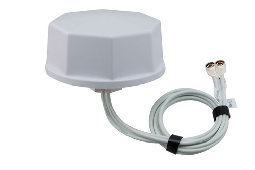 2400-2500, 5150-7125 MHz Wi-Fi 6E Omni MIMO Antenna, 4 dBi Gain, 4 N Type Male Connectors
