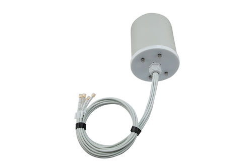 2400-2500, 5150-7125 MHz Wi-Fi 6E Omni MIMO Antenna, 6 dBi Gain, 8 RP SMA Male Connectors