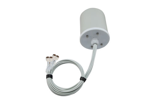 2400-2500, 5150-7125 MHz Wi-Fi 6E Omni MIMO Antenna, 6 dBi Gain, 8 N Type Male Connectors