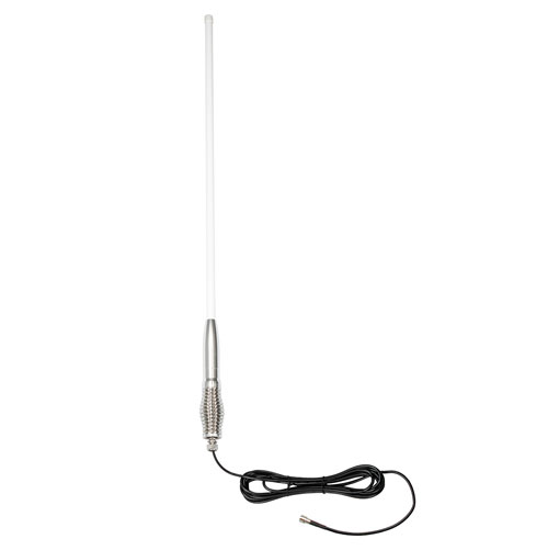 477 MHz Omni Antenna 6.5 dBi Gain, 8 mm Spring FME Male Connector, White Fiberglass Radome