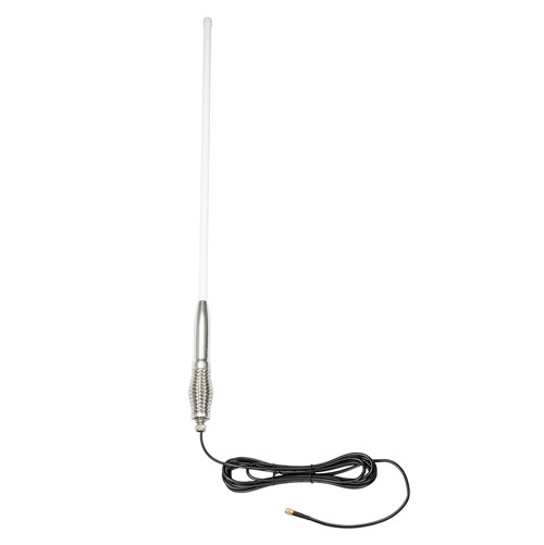 698 to 2700 MHz Omni Antenna 6.5 dBi Gain, 8 mm Spring SMA Male Connector, White Fiberglass Radome