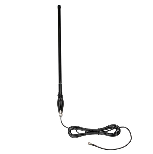 477 MHz Omni Antenna 6.5 dBi Gain, 5.5 mm Spring FME Male Connector, Black Fiberglass Radome