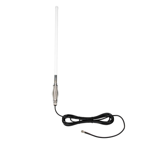 477 MHz Omni Antenna 6.5 dBi Gain, 5.5 mm Spring FME Male Connector, White Fiberglass Radome