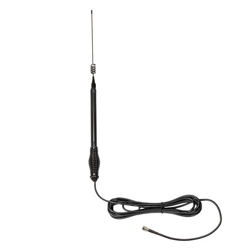 900, 1800 MHz Omni Antenna 5.5 dBi Gain, 5 mm Spring FME Male Connector, Black Stainless Steel