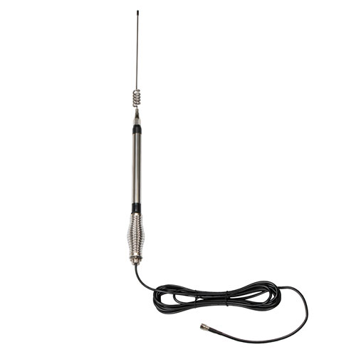 900, 1800 MHz Omni Antenna 5.5 dBi Gain, 5 mm Spring FME Male Connector, Stainless Steel
