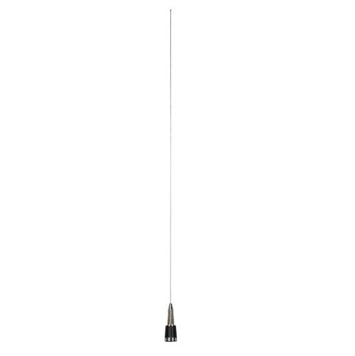 136 to 174 MHz Omni Antenna 5.5 dBi Gain, Spring NMO Connector, Stainless Steel