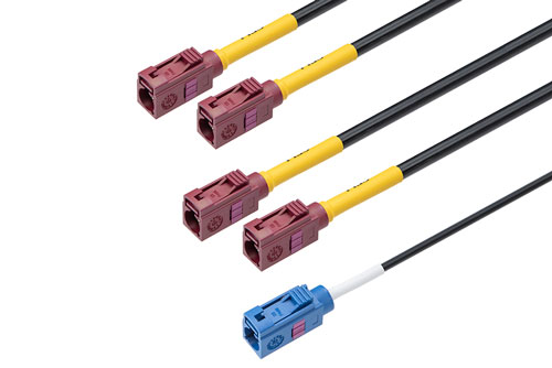 5-in-1 Cellular, GPS Combination IoT Antenna FAKRA Jack ABS Radome White IP69K