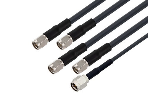 4 Cellular, 1 GPS Combination Antenna 4 SMA, 1 SMA Connector Black