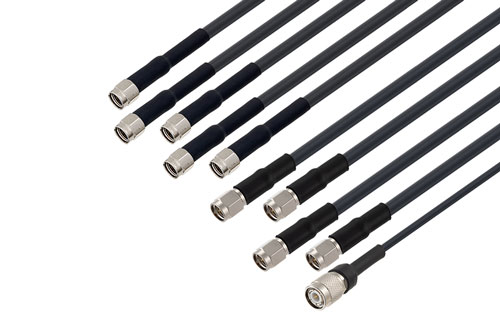 4 Cellular, 5 Wi-Fi, 1 GPS Combination Antenna 4 SMA, 5 RP SMA, 1 TNC Connector Black