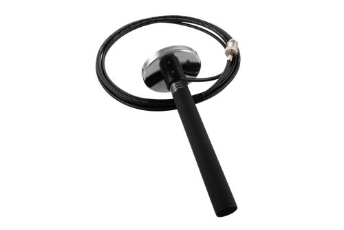 4.4 GHz to 5.9 GHz, Bifilar Omni Antenna, RHCP with 3.75 dBic Gain, Magnetic Mount LMR195 Cable with Type N Female and Black G10 Radome